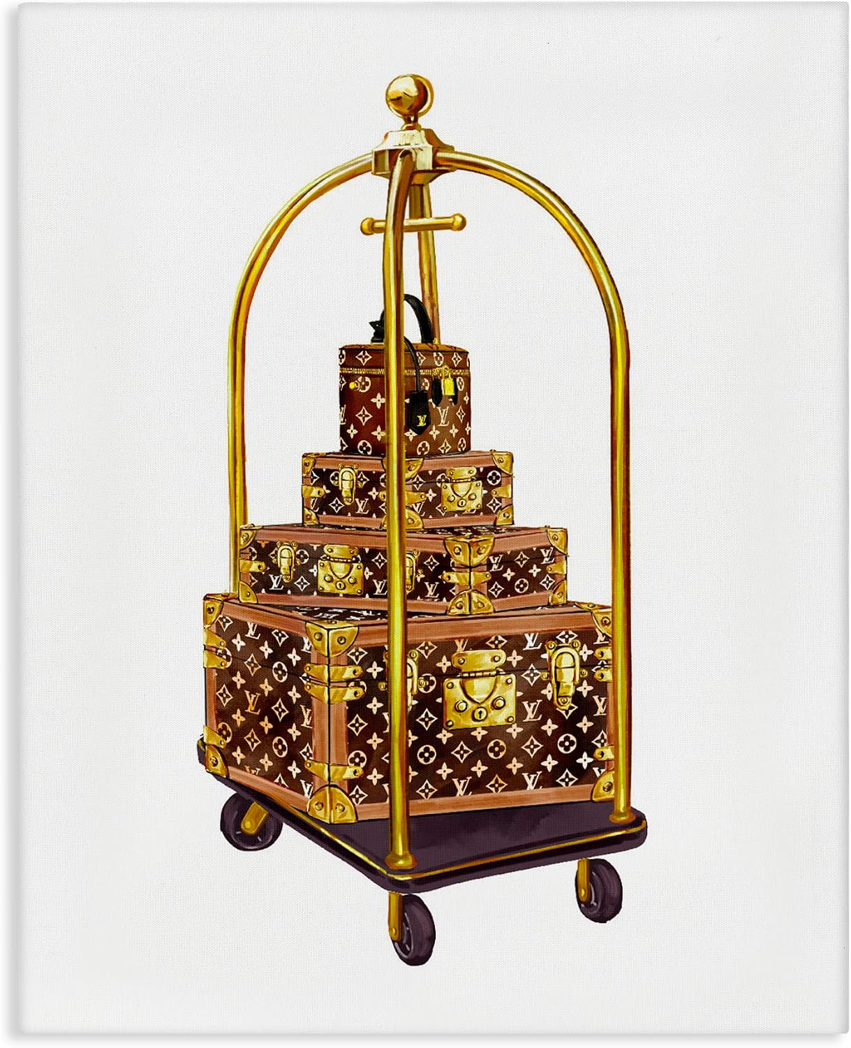 Stupell Industries 'Glam Hotel Luggage'| Canvas Art