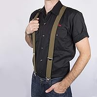 Vista 5 de Dickies - Tirante para hombre, 1 12 pulgadas, con clip recto, ajustable X