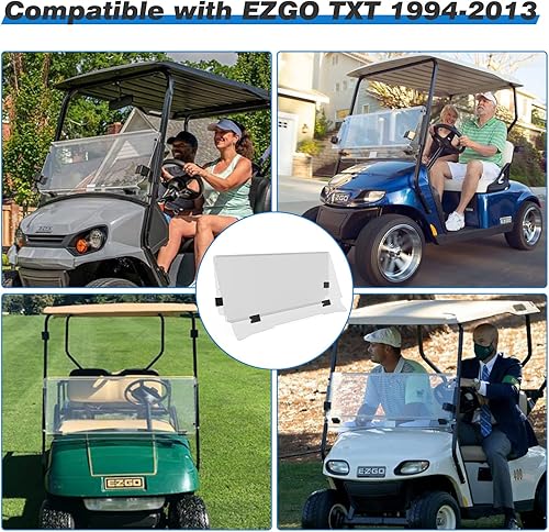 Miniatura 6 de EZGO TXT Glof - Parabrisas para carrito de golf 1994-2013 y transparente, plegable, EZ GO Txt, accesorios para carrito de golf, piezas de parabrisas
