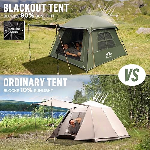 Miniatura 2 de Tienda de campaña para un 1 a 2 personas ligera impermeable para camping y senderismo, tienda para adultos niños exploradores fácil configuración de