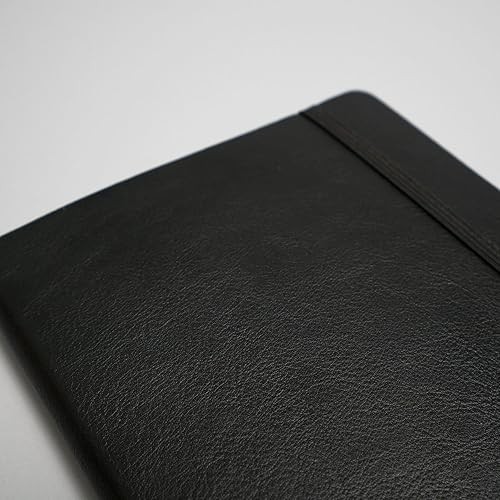 Miniatura 2 de Cuaderno de cuadrícula de puntos, tapa blanda de doble capa A5 (5.75 x 8.25 pulgadas), diario de viñetas, 189 páginas pre-numeradas, 3.53 ozm (cuero