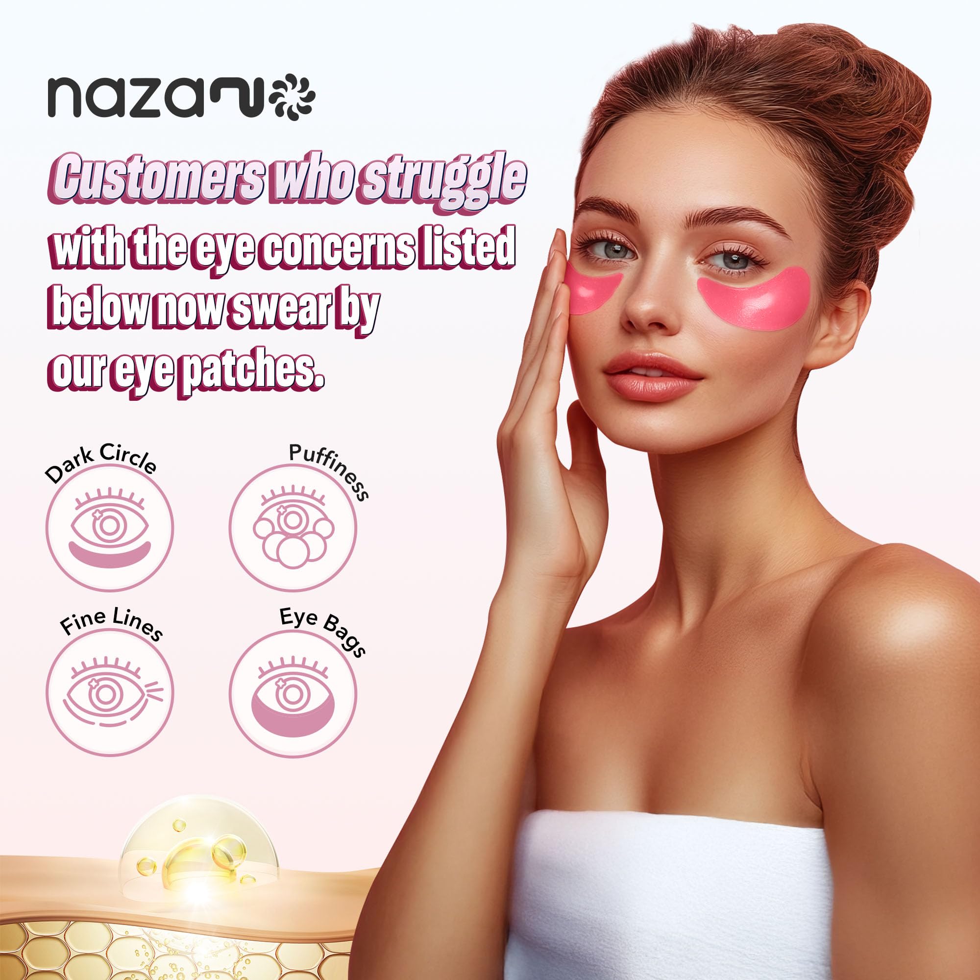 NAZANO Under Eye Patches - 60 Pack Eye Masks view 2