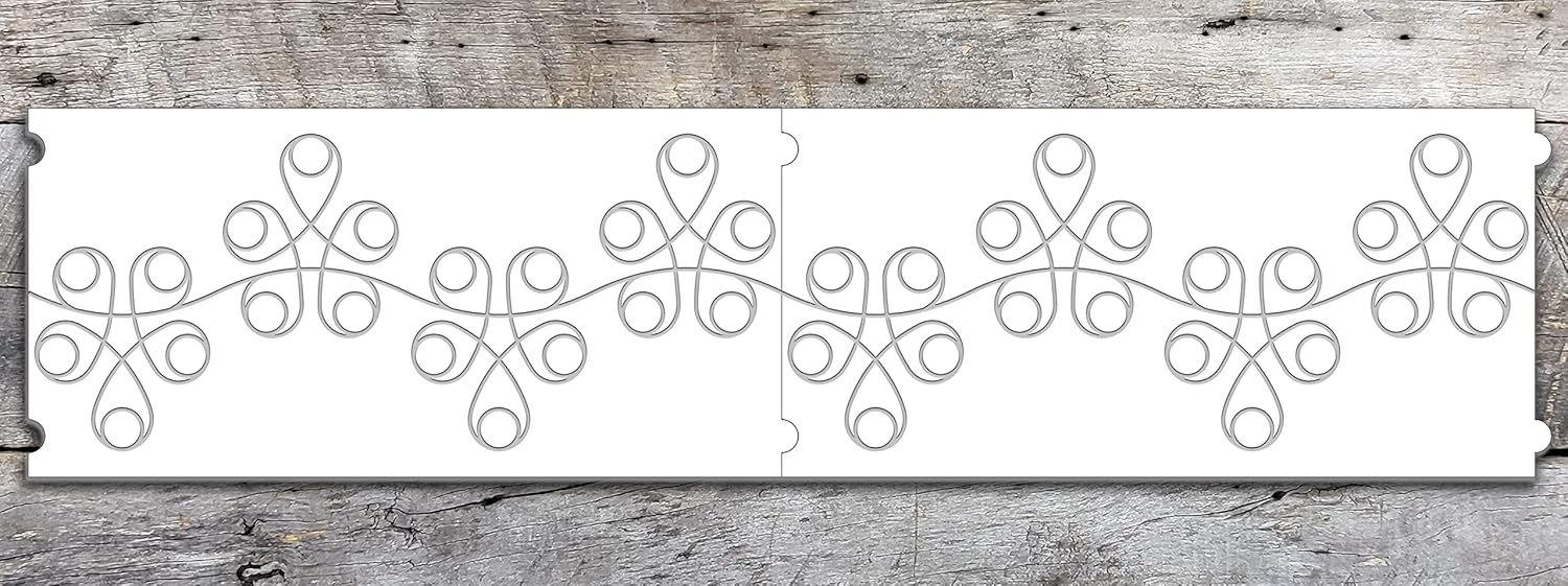 Groovy Patterns Hoopy Loops Patchwork Quilt Pattern - Long Arm Board Sewing Patterns - Quilting Templates Sewing Supplies