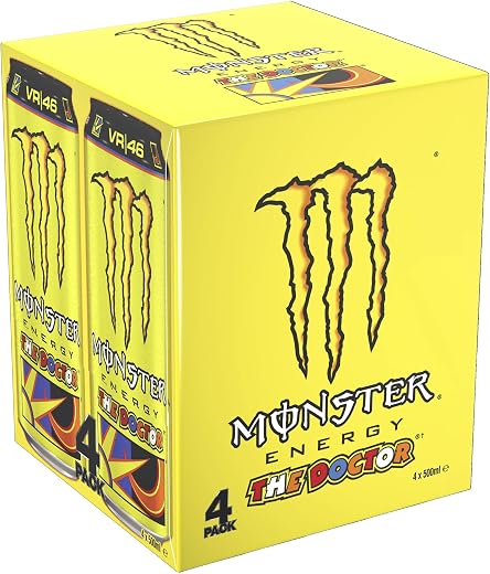 Monster The Doctor Energy Drink 500ml By Savoy Impex High Caffeine Content (Pack of 4)