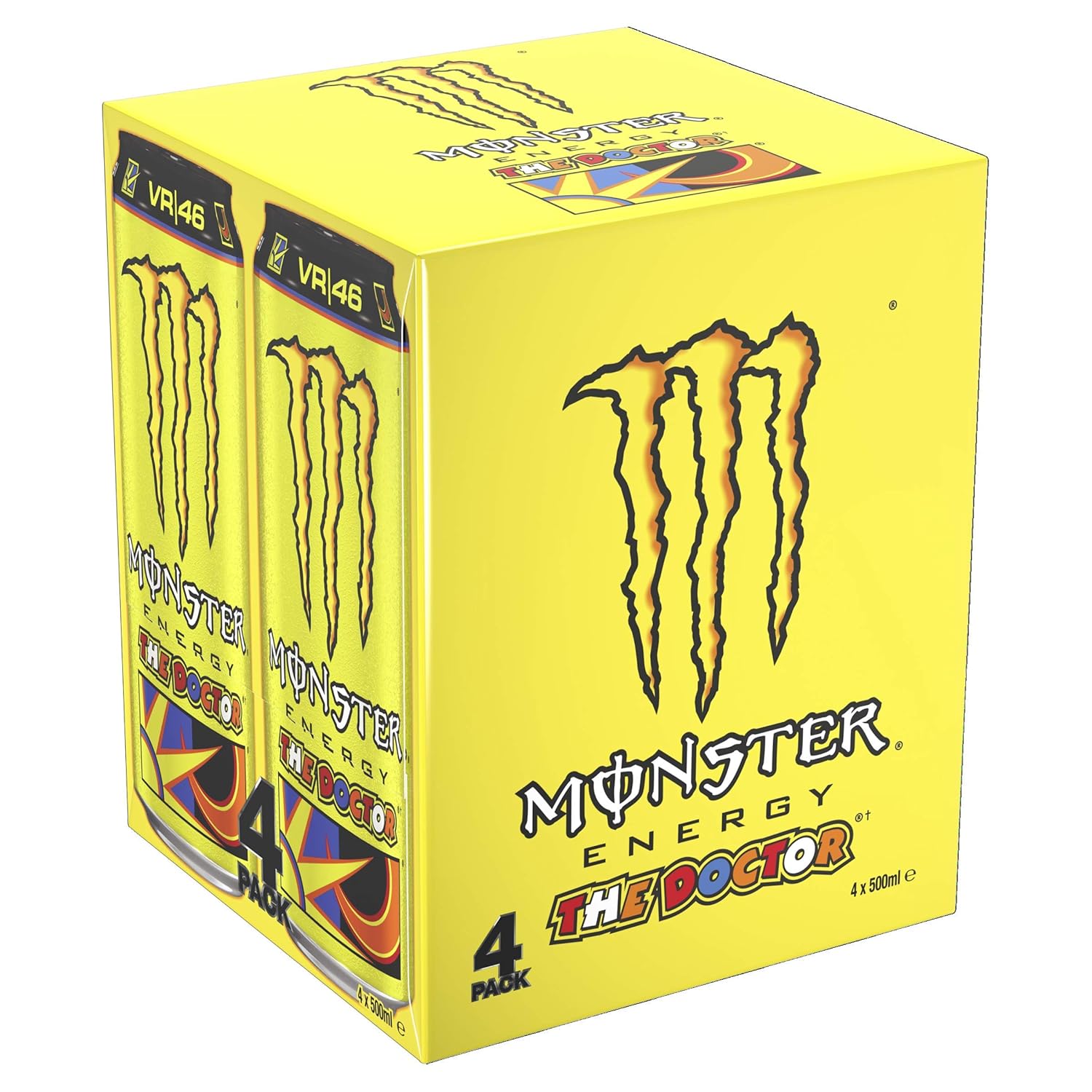 Monster The Doctor Energy Drink 500ml By Savoy Impex High Caffeine Content (Pack of 4)