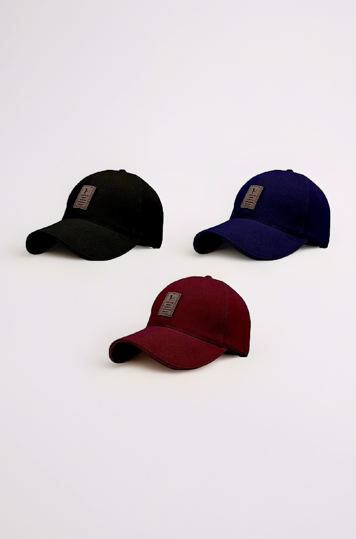 Brand A Soft Cotton Adjustable Unisex Cap Quick Drying Sun Hat Protection for Men and Women (Freesize) Multicolour Pack of 3