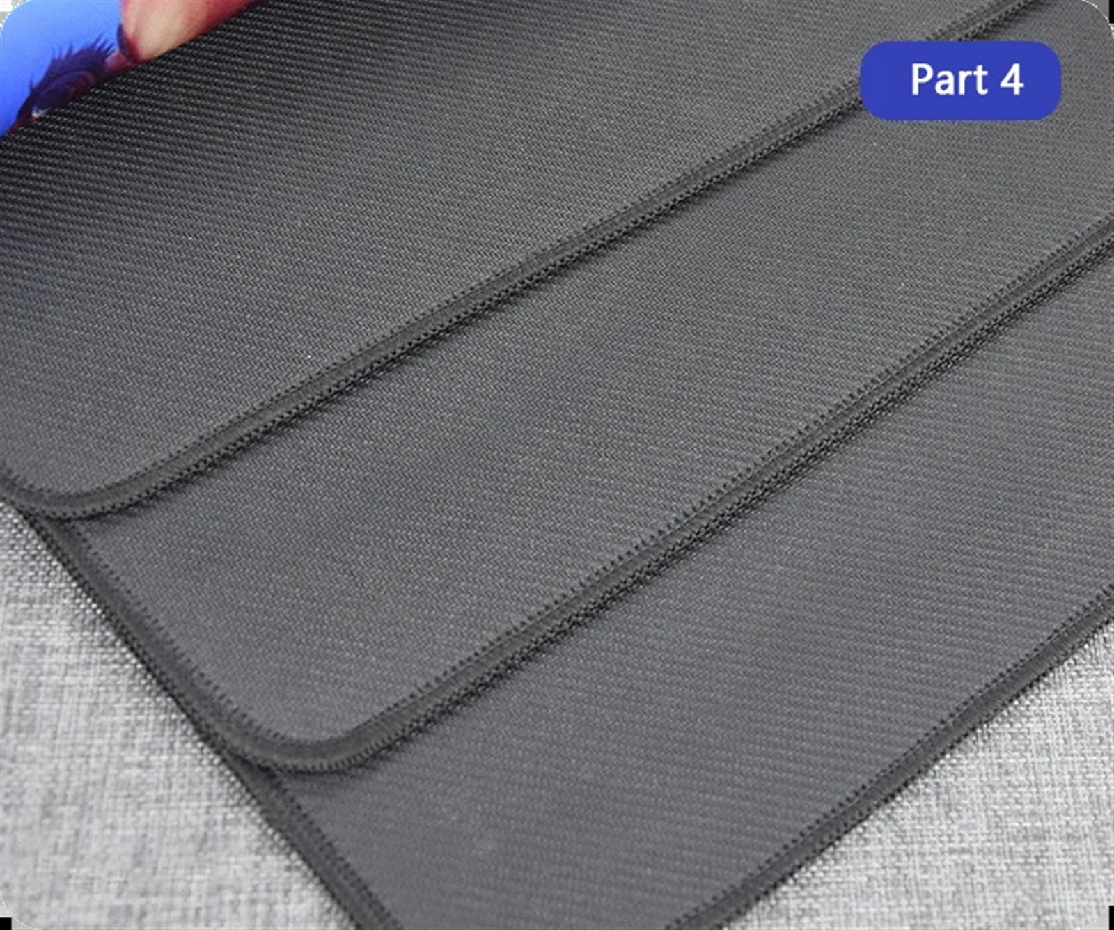 Repose-poignet pour clavier Tapis de souris bord verrouillage grand tapis en caoutchouc naturel imperméable bureau clavier(Color1,1000x550x3mm)