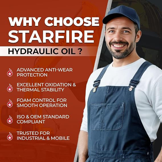 STARFIRE AW68 Anti-Wear Hydraulic Oil for Industrial/Mobile Equipment 5-Gal