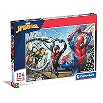Clementoni- Marvel Spider-Man Supercolor Spider-Man-104 Pezzi Bambini 6 Anni, Puzzle Cartoni Animati, Made in Italy, Multicolore, 25778