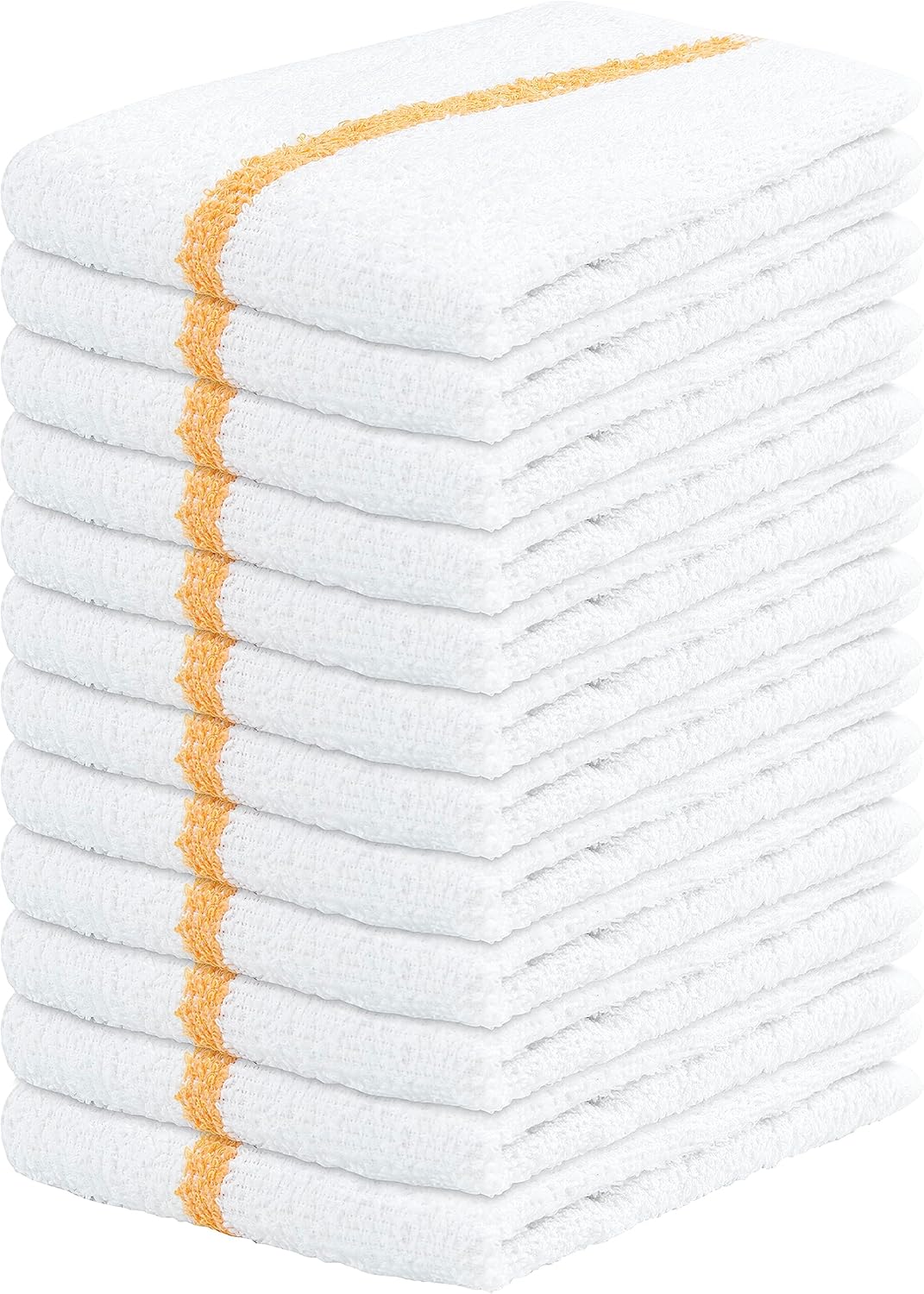 TEXCRAFT Towels Terry Bar Mop Towels (Value Pack of 12