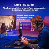 ASUS ROG Delta II - Casque Gaming sans Fil (Équipement Officiel de Team Vitality, connectivité tri-Mode, ROG Speednova, membranes de 50mm, jusqu'à 110 Heures d'autonomie de Batterie, légère de 315g) - 4