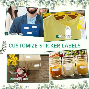 600 Pcs Printable Wedding Address Labels, Mailing Stickers, Eucalyptus