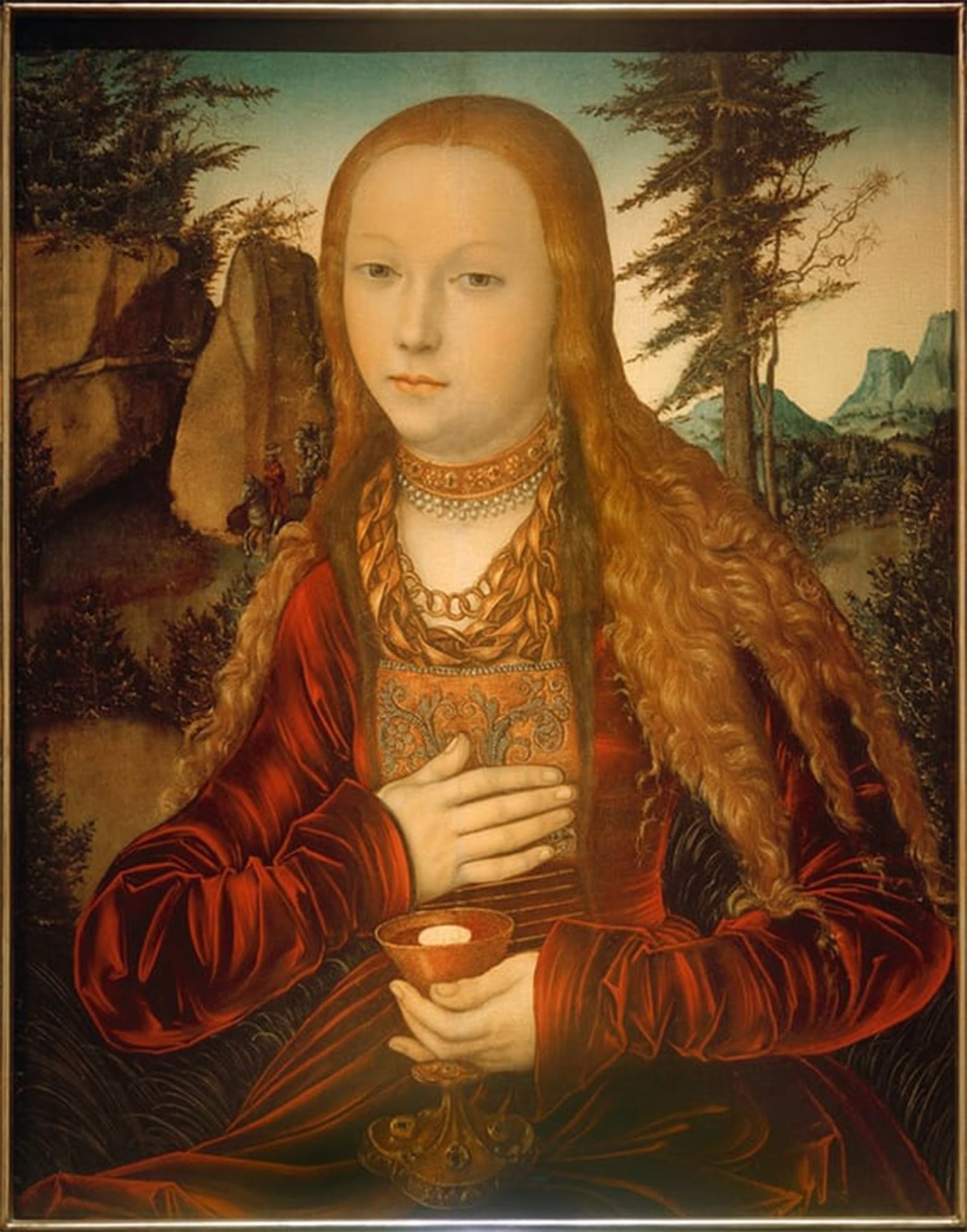 Artxlxxbn No Frame Famous Painting Art Wall Decor Abstract Art Picture Duke George Of Saxony By Lucas Cranach The Elder Animal Pictures For Home Decor 60X90cm