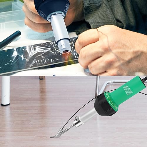 Miniatura 6 de Samger - Pistola de calefacción de aire caliente de 1500 W 110 V, kit de soldador de antorcha de aire caliente de plástico de mano, kit de soldadura