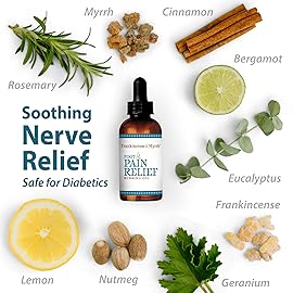 Frankincense and Myrrh Foot Pain Relief Rubbing Oil, Neuropathy Pain Relief for feet, Frankincense Essential Oil, Diabetic Lotion & Cream, Nerve, Neuropathy, Maximum Strength - 2 Pack
