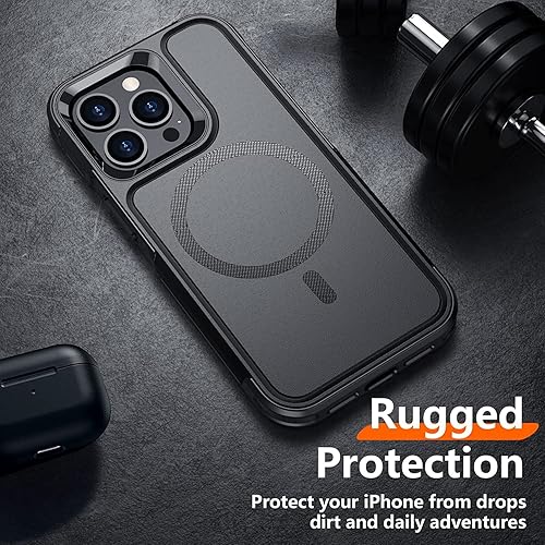 Miniatura 8 de Red2Fire Funda magnética para iPhone 13 Pro Max, compatible con MagSafe, con 2 protectores de pantalla de vidrio + protector de lente de cámara, a