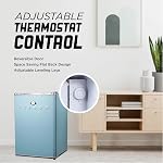 ICEBOX IBCR25SLT 2.5 Cu. Ft. Compact Refrigerator, Slate Blue