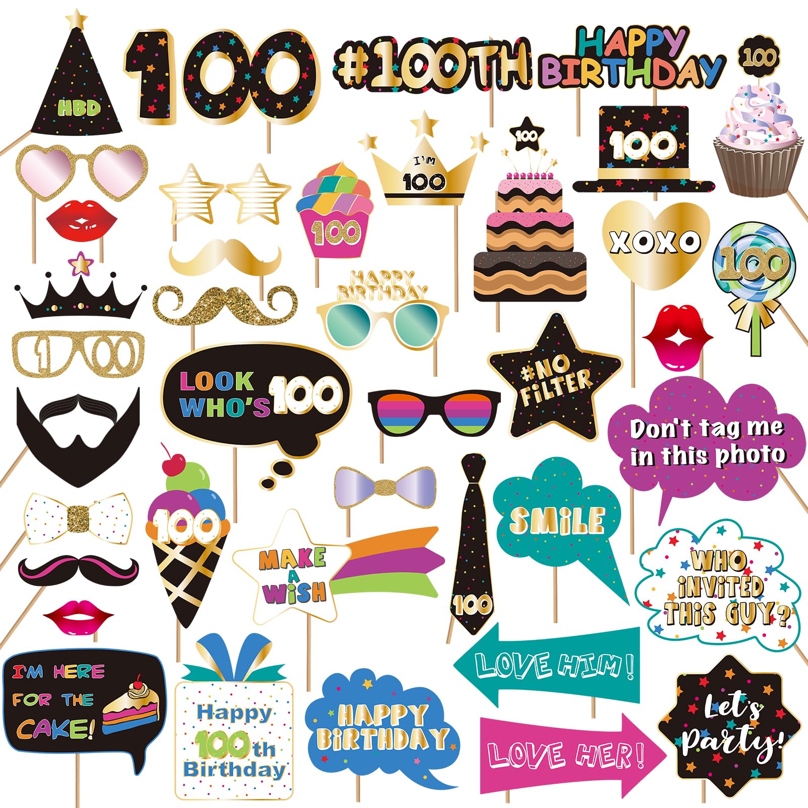Accessoires pour photomaton pour 100e anniversaire BRT Bearingshui
