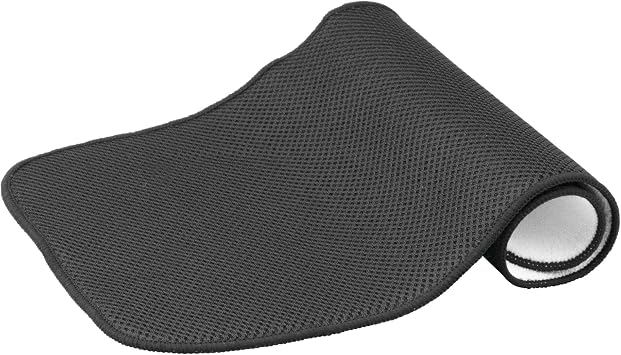 iDesign iDry Fabric Mini Kitchen Countertop Absorbent Dish Drying Mat , 18 x 9 - Black