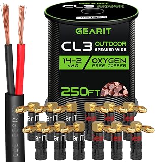 GEARit 250ft 14 AWG CL3 Speaker Wire