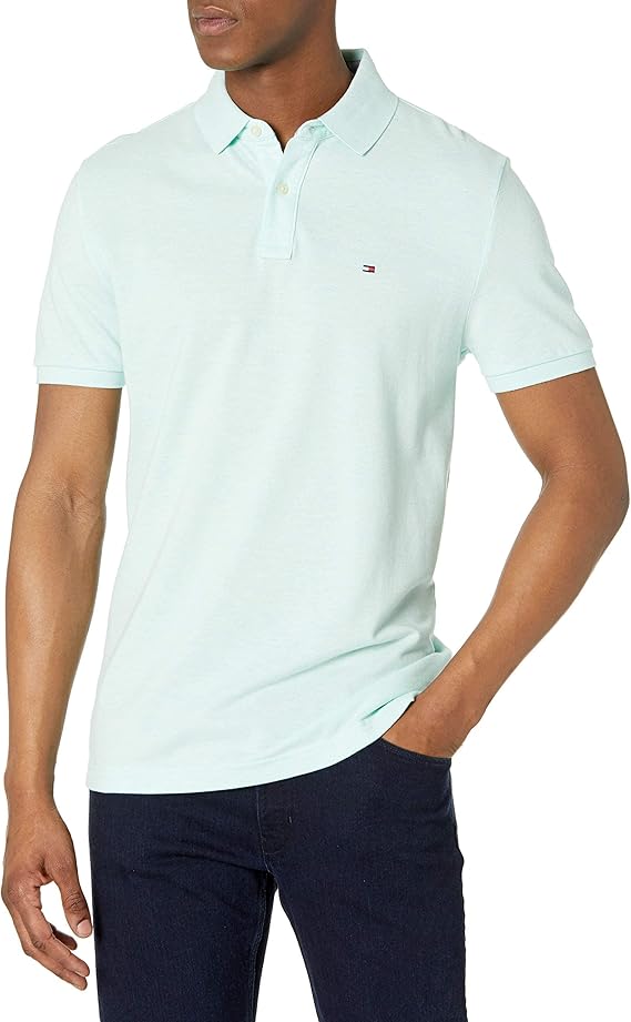 Tommy Hilfiger Men's Short Sleeve Cotton Pique Polo Shirt in Regular Fit