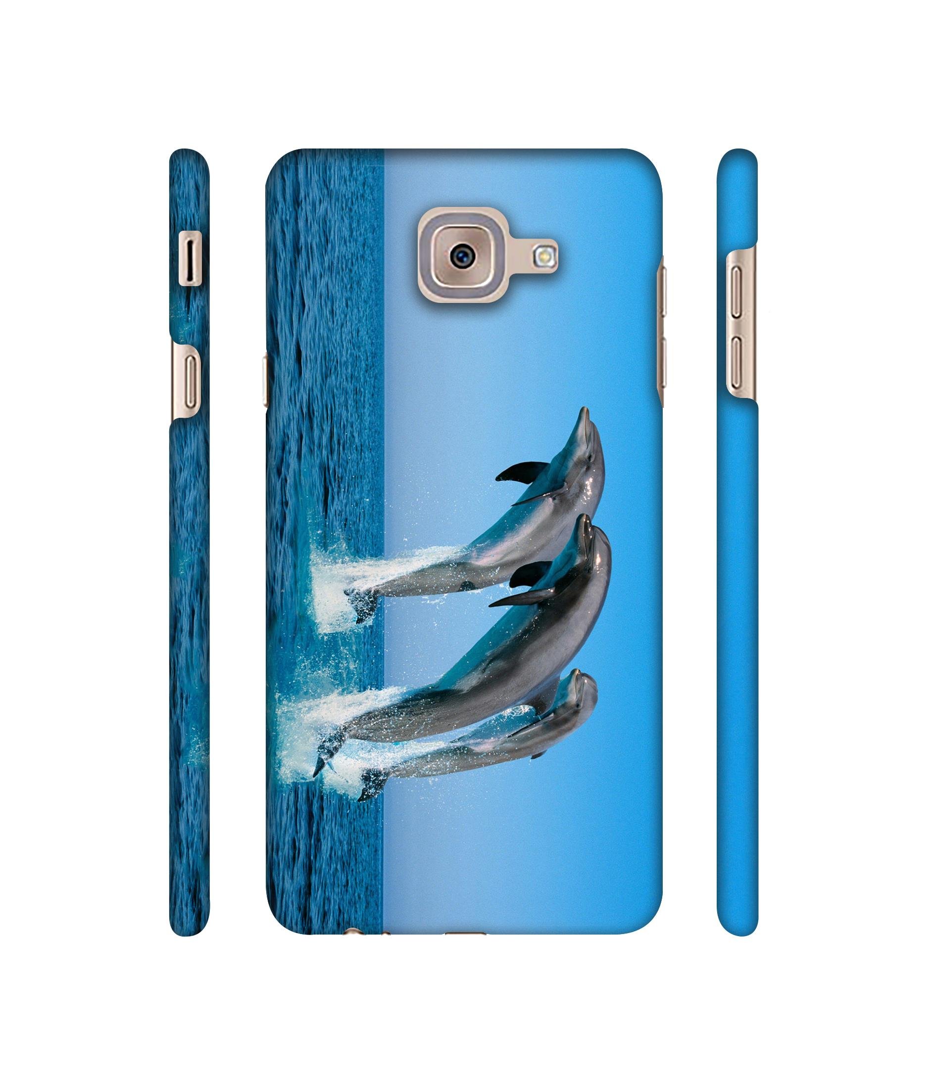 Casotec Dolphins Jump Water Design 3D Printed Hard Back Case Cover for Samsung Galaxy J7 Max