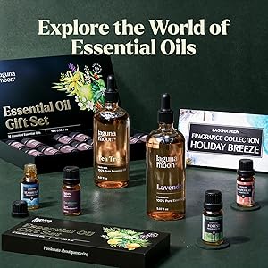 Lagunamoon Lavender Essential Oil - Pure Essential Oils for Diffusers, Humidifiers, Aromatherapy, Cars, Yoga, Home Essentials - Relaxing Fragrance Scents for Fresheners and Candle Making (150ml)