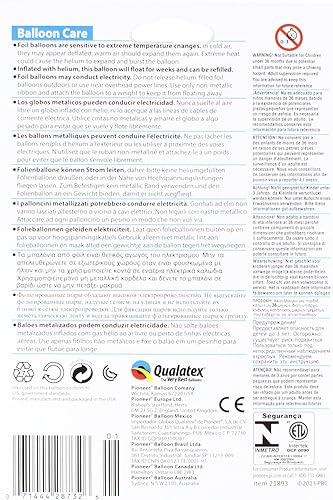 Miniatura 2 de Qualatex Bola de tenis en forma de globo Mylar de 18" para fiestas