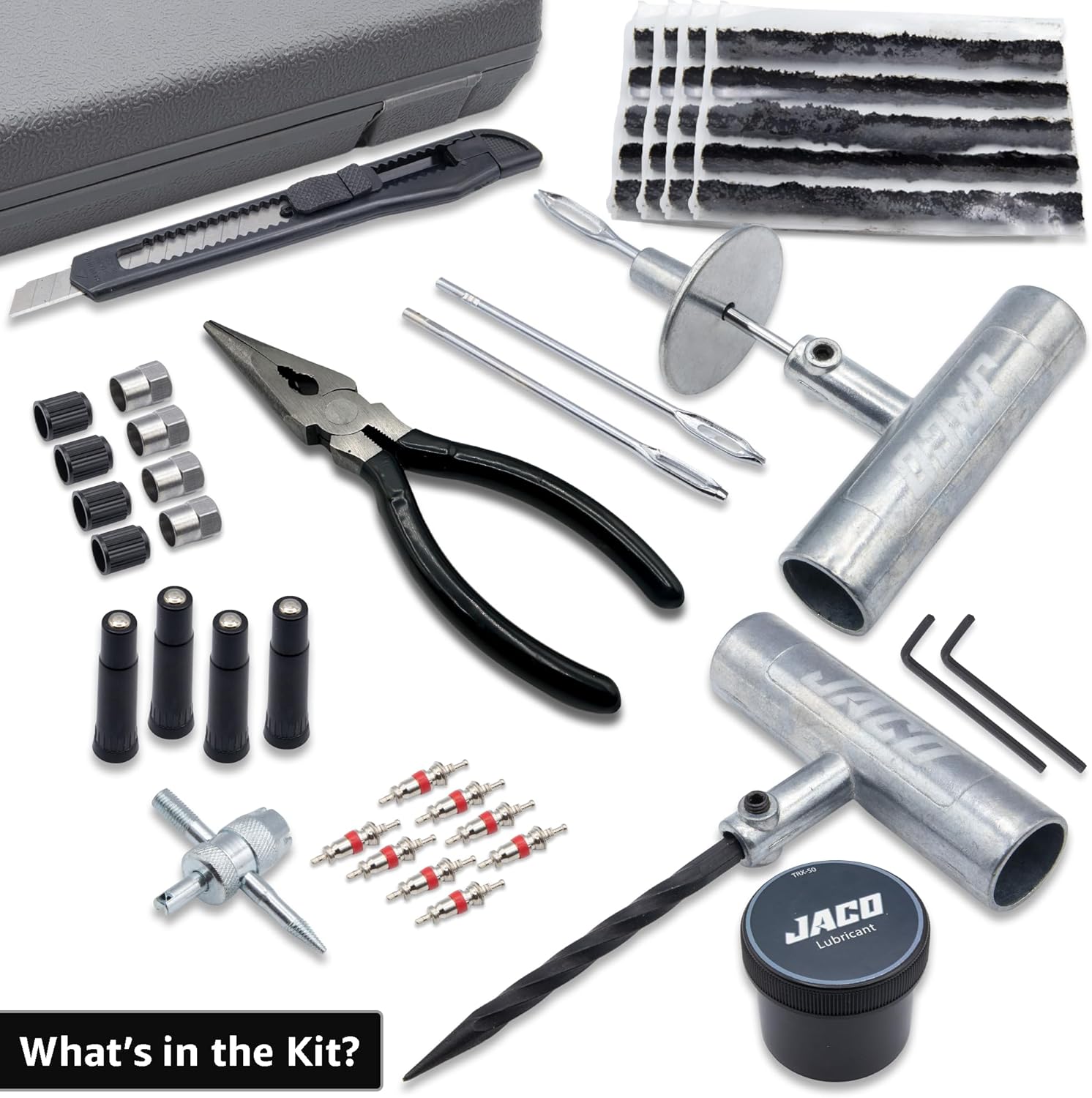 JACO TRX-50 Heavy Duty Tire Repair Kit - Universal Tire Plug Kit