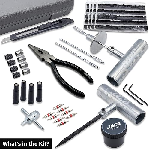 Miniatura 5 de JACO TRX-50 Kit de reparación de neumáticos de alta resistencia | Kit de tapones universales para neumáticos