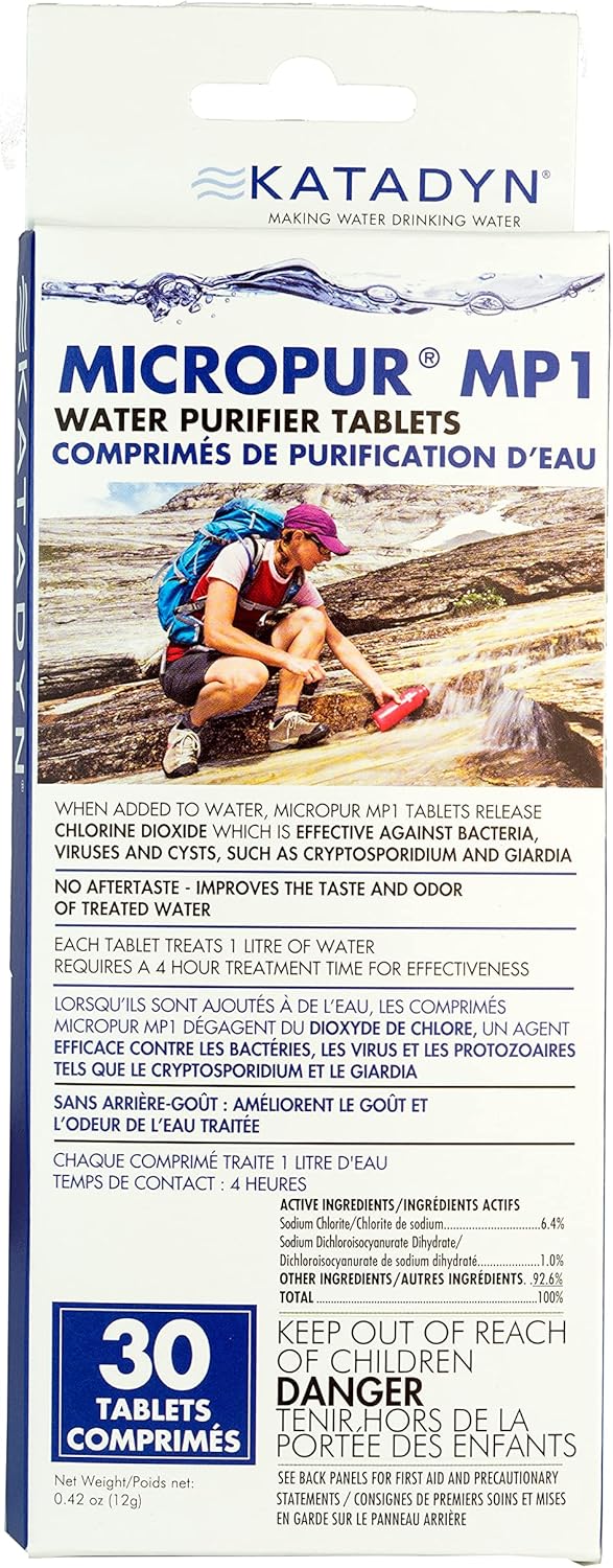 Katadyn Micropur Purification 30 Tablets Camping