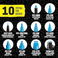 Vista 6 de Uni Posca paquete de marcadores de todos los colores, Fine