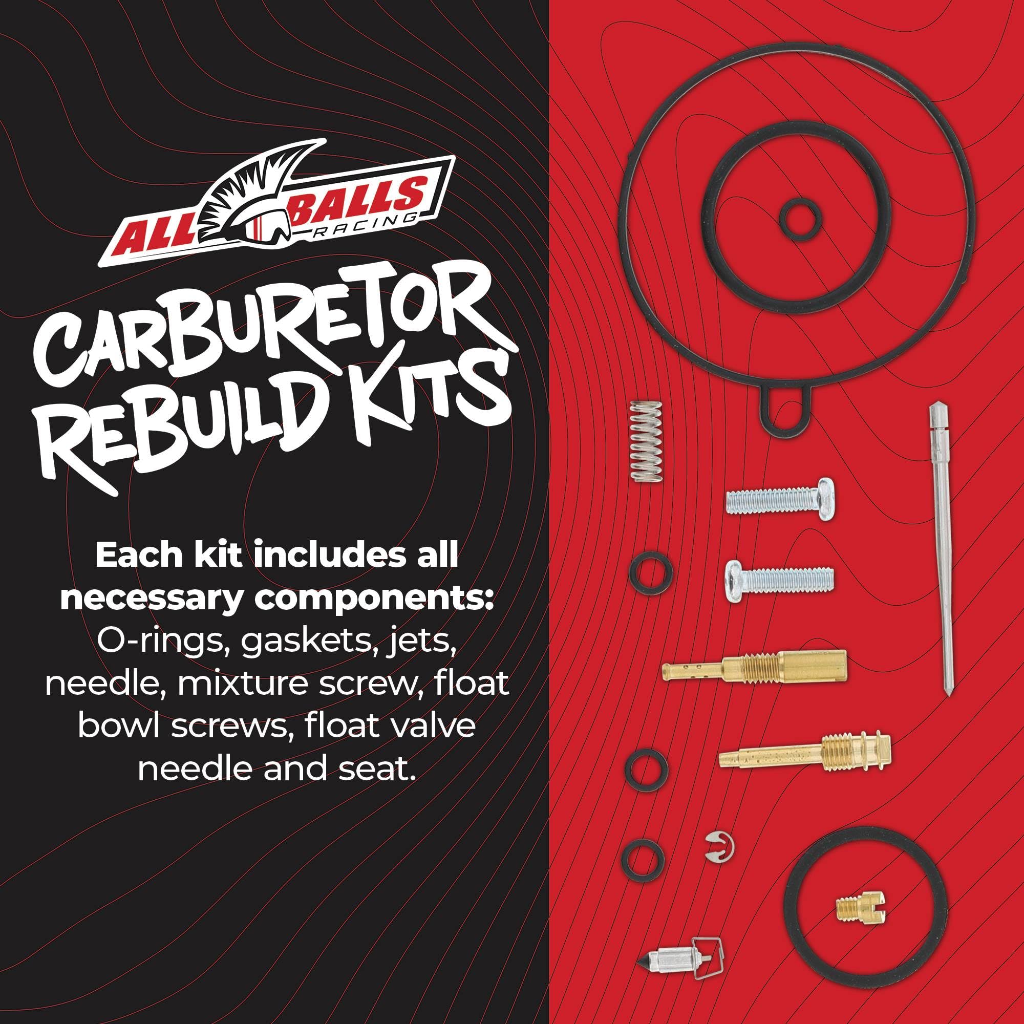 Amazon.com: All Balls Racing Carburetor Rebuild Kit 26-1411