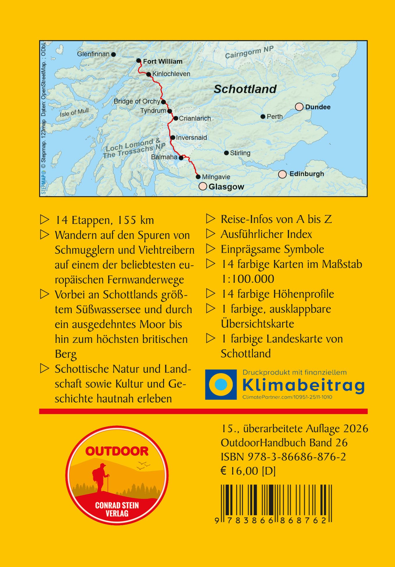 Schottland: West Highland Way: Unterwegs auf dem Fernwanderweg: Wanderrouten, Wegbeschreibung, Reise-Infos und GPS-Tracks für die Wanderung (Outdoor Wanderführer)