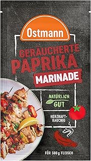 Ostmann Gewürze – Geräucherte Paprika Marinade, flüssige Grillmarinade für Grillfleisch und vegetarisches Grillgut, Gewürzmischung für 500 g Grillgut, ideal zum Grillen & Verfeinern von Speisen, 60 ml