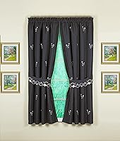 Vista 21 de Today's Curtain Verona - Nivel de bordado inverso, 36 pulgadas, crudo/rosa, 60 pulgadas de ancho x 36 pulgadas de largo