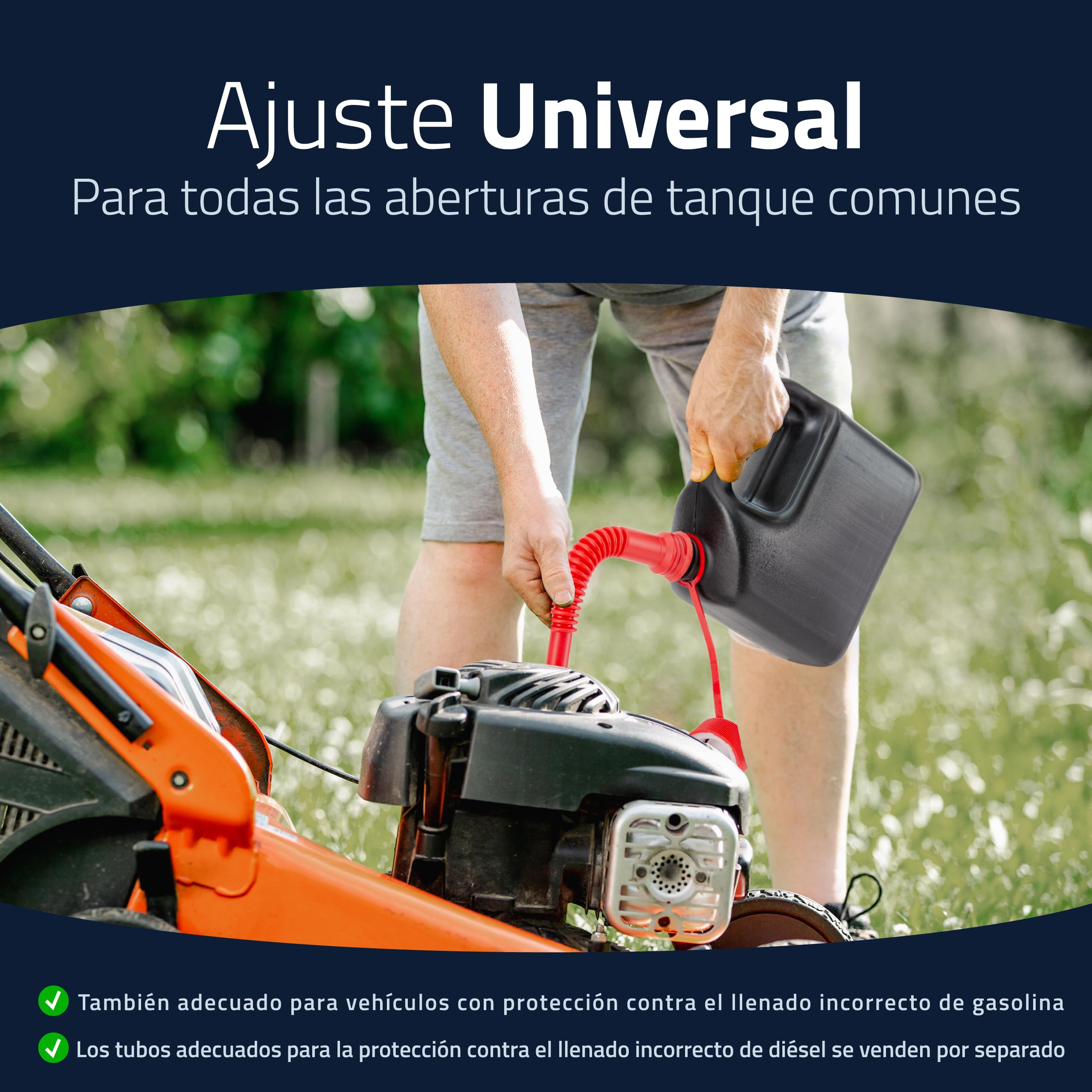 Hünersdorff Bidón para carburante STANDARD 3 L, PEAD Negro, con homologación UN, pitorro