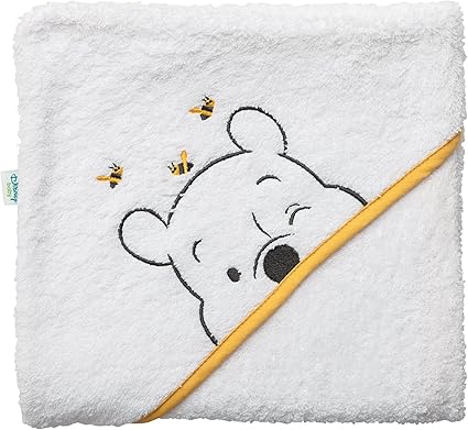 Babycalin Winnie Cape De Bain Brodee 80 X 80 Cm Amazon Fr Bebe Et Puericulture