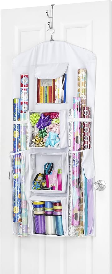over the door wrapping paper organizer