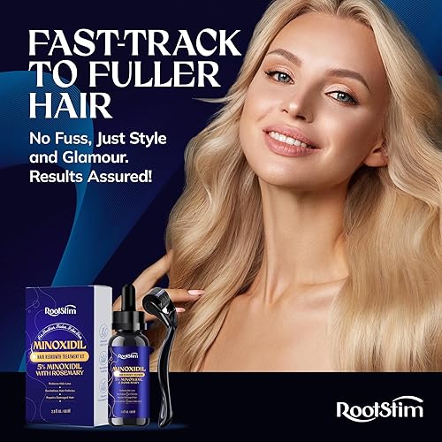 Miniatura 9 de Kit de crecimiento del cabello de minoxidil al 5% para hombres y mujeres suero de tratamiento de pérdida de cabello con minoxidil extra fuerte con