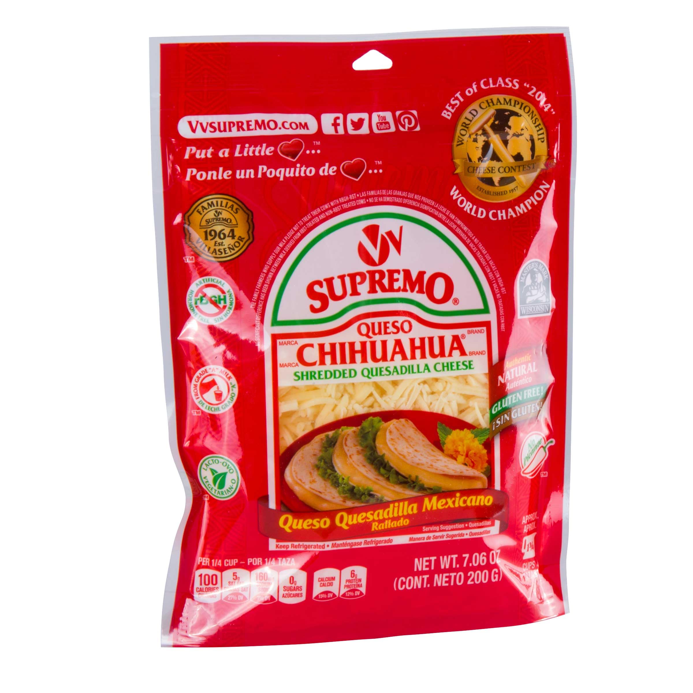 MEXICANO SHREDDED QUESADILLA CHEESE