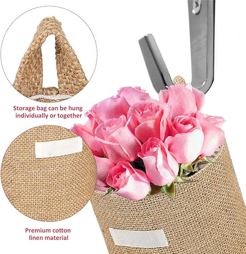 Miniatura 8 de Cabilock Bolsa de almacenamiento multifuncional tejida para organizar sobre la puerta, organizador de almacenamiento, cestas de almacenamiento,