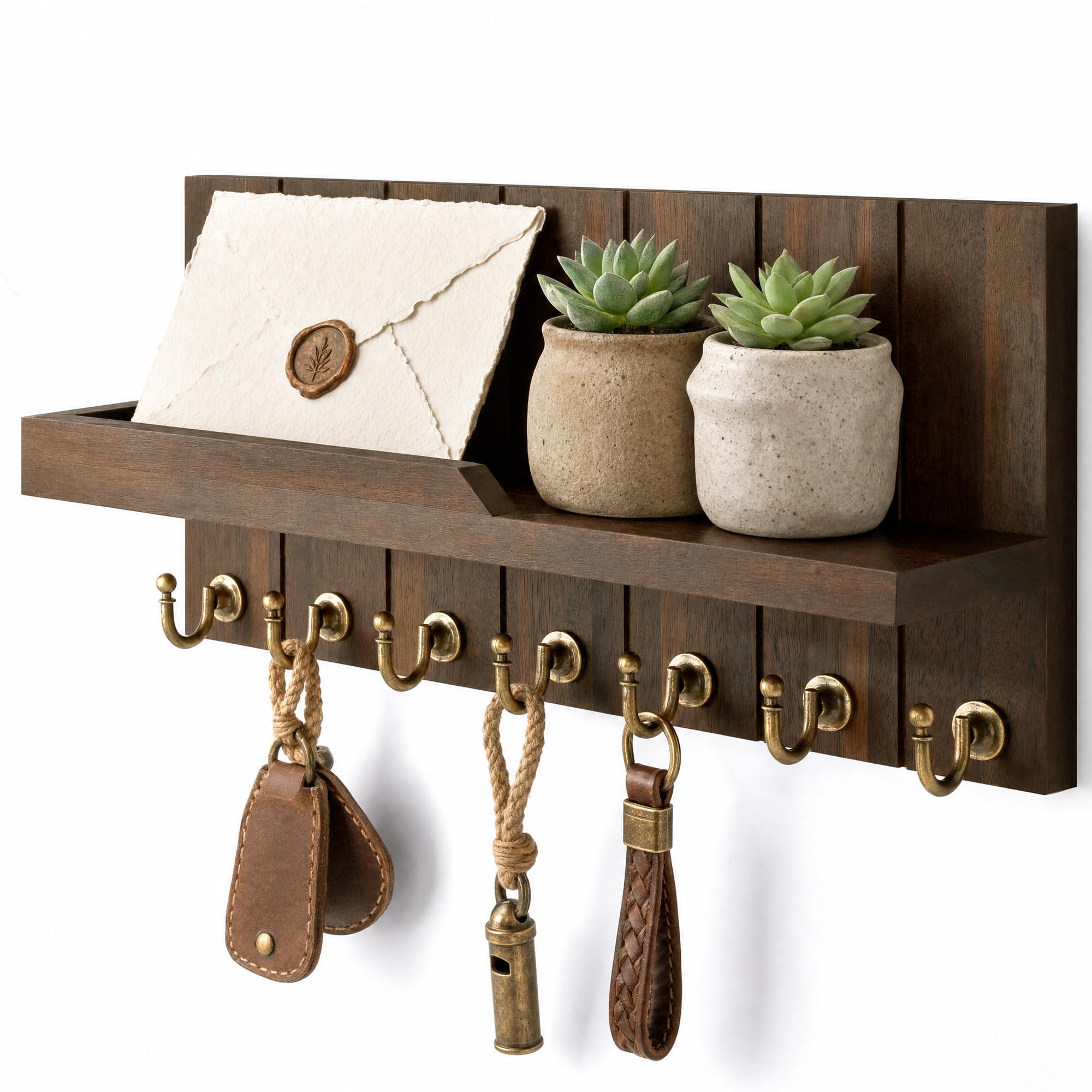 Rebee Vision Key Holder - Wall Mount with 5 Hooks -19 Rebee Vision Key Holder - Wall Mount with 5 Hooks -19