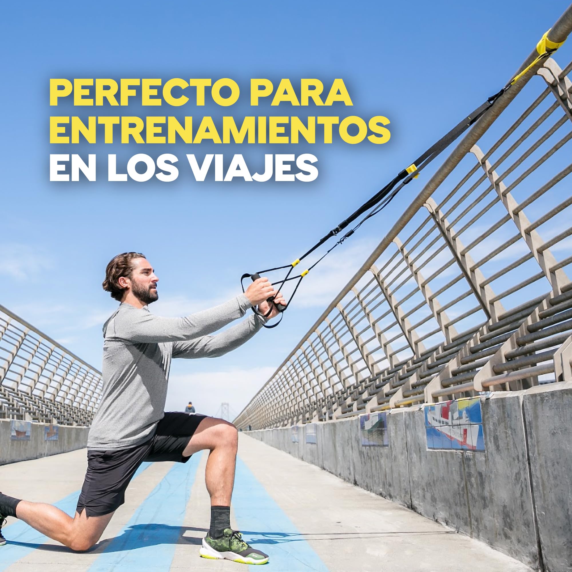 TRX GO - Sistema de Entrenamiento en suspensión - para quienes viajan Mucho por Trabajo y entusiastas del Fitness en Todas Sus etapas - App del Club de Entrenamiento TRX - Gris