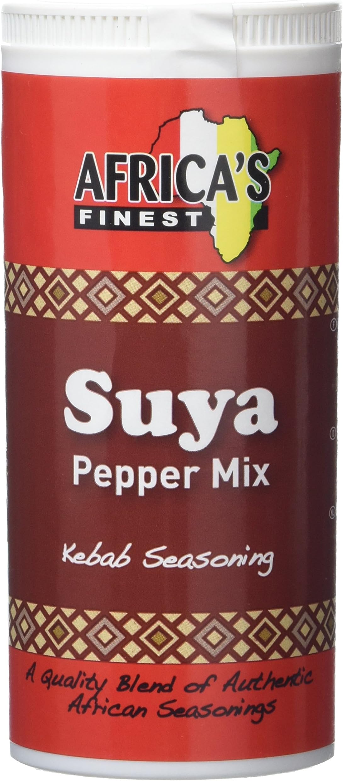 Africa’s Finest Suya Pepper Mix 100 g (Pack of 6), Authentic African Spice Blend with Chilli, Ginger, Coriander, Rosemary & Nutmeg, Ideal Seasoning for Grilling, Roasting & Everyday Cooking