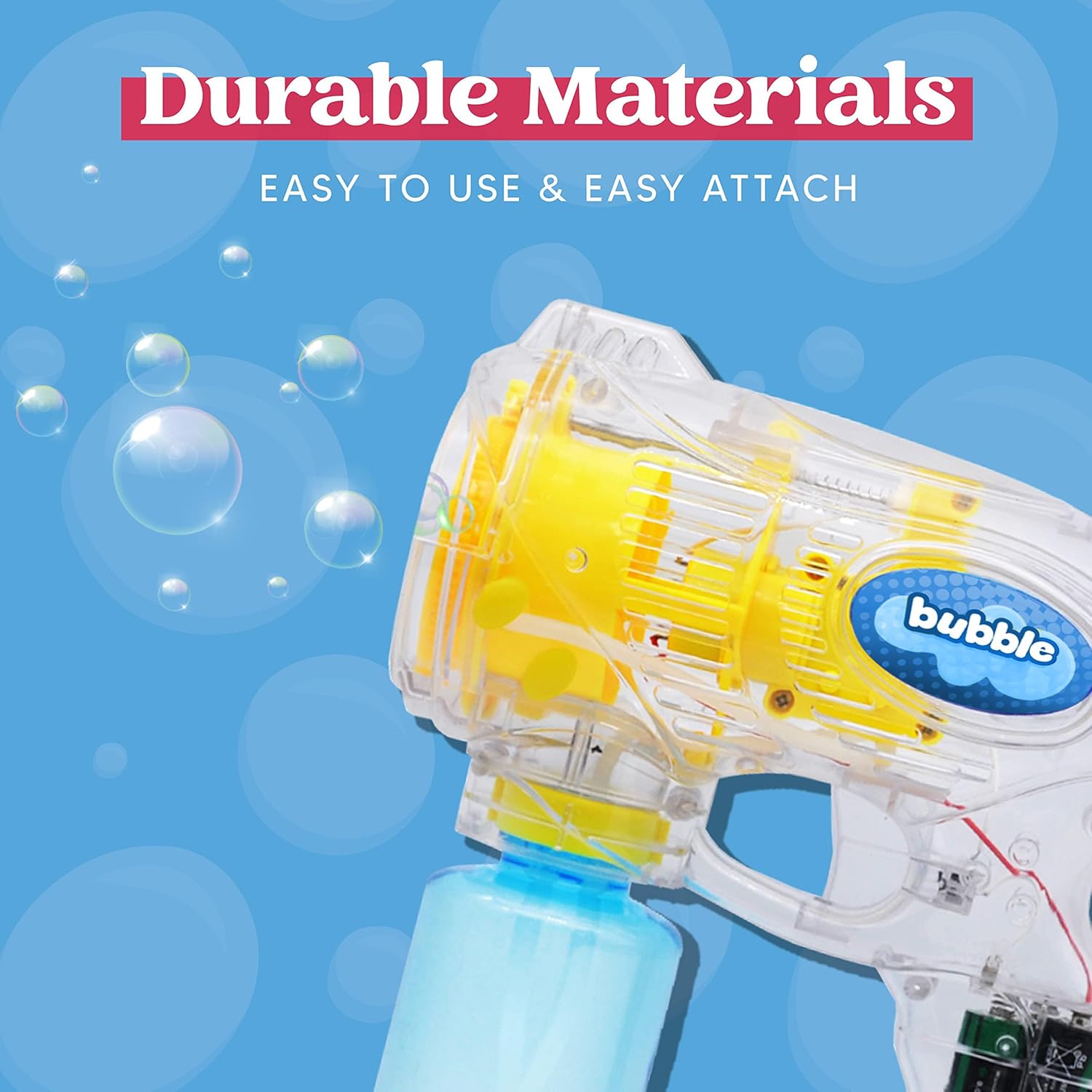 JOYIN 3 Packs Bubble Guns with 3 Solutions, Automatic Bubble Maker Blower Machine for Kids, Party Favors, Summer Toy, Birthday, Outdoor & Indoor Activity, Easter