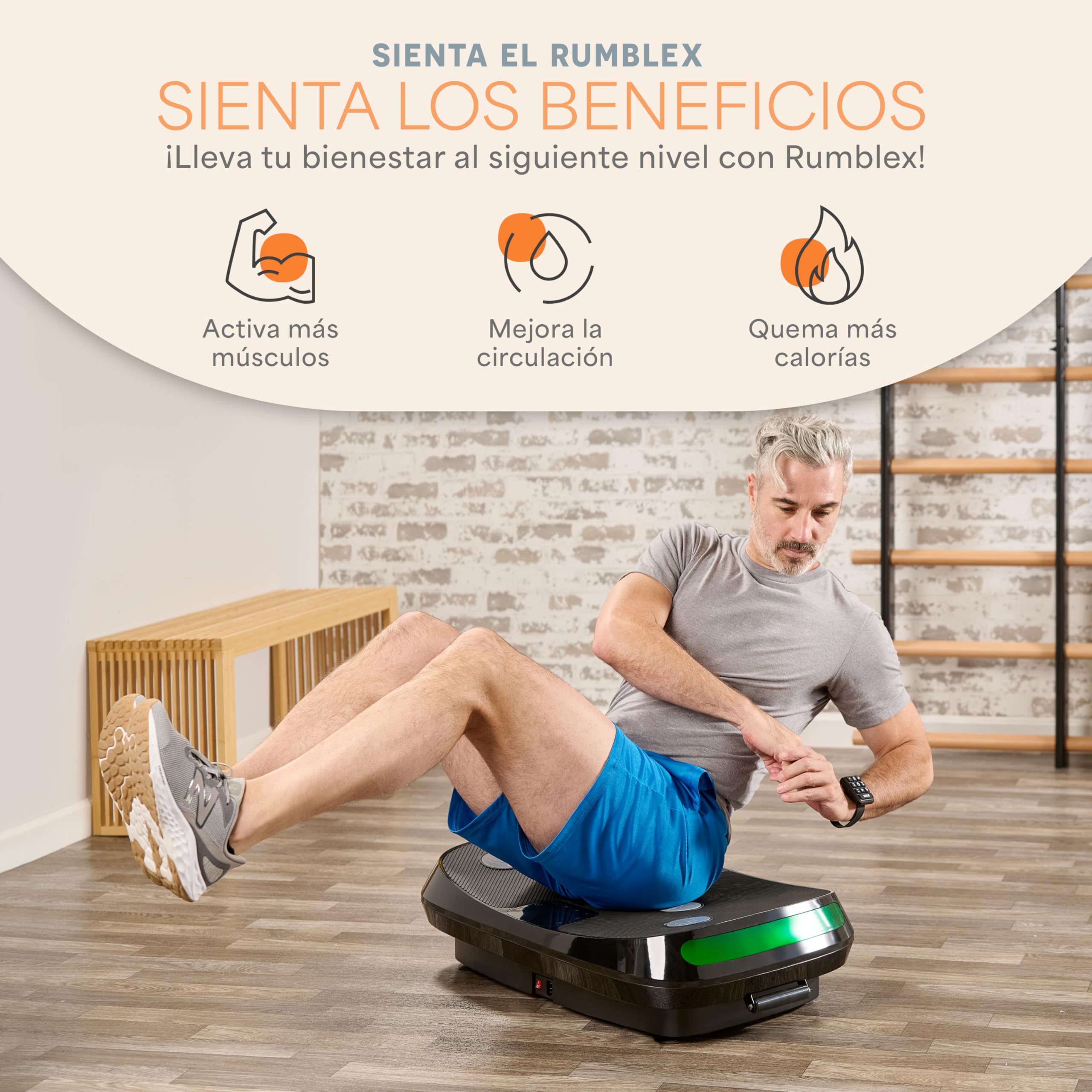 Lifepro- Ganzkörpertraining Geräte – Vibrationsboard Vibrationsplatte für effektives Training zu Hause