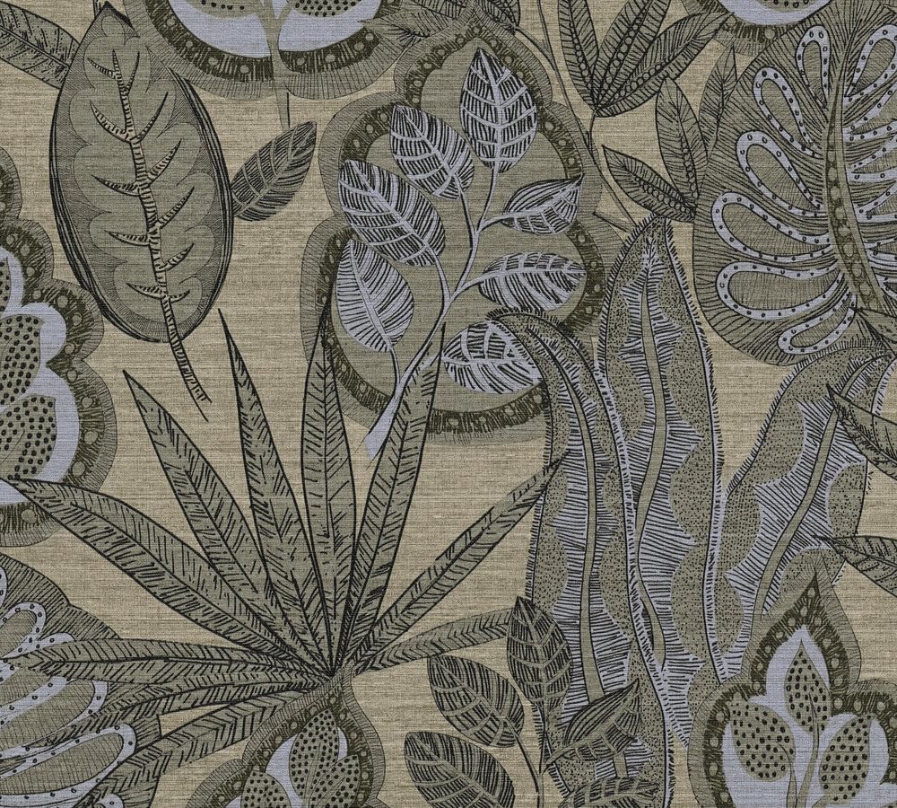Livingwalls Famous Garden 393465 Non-Woven Wallpaper Grey Beige Brown 10.05 m x 0.53 m Made in Germany, 53 x 1005 cm - Image 2