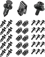 Vista 1 de Zlirfy 35 piezas de protección contra salpicaduras para el motor, tornillos de protección del cuerpo del guardabarros, retenedores de empuje