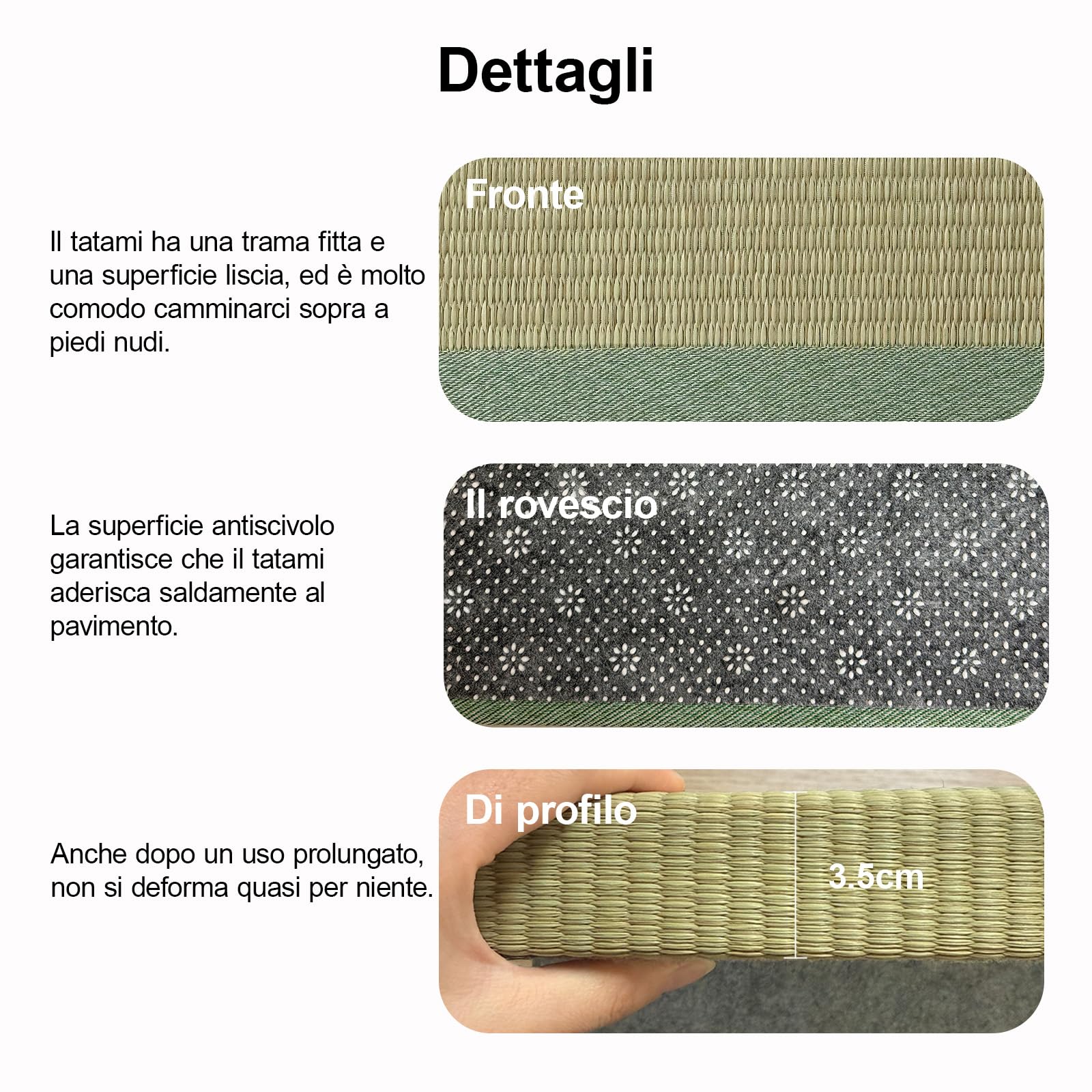 Tradizionale Giapponese Tatami Futon Materasso, Tappetino Giapponese Futon in Igusa per Dormire, Meditazione, Yoga, Zen, Verde, 100×200×3.5cm
